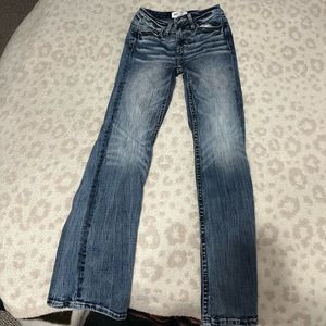 BKE Stella mid-rise slit fit bootcut jeans from the buckle